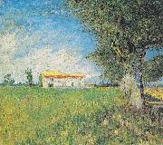 Vincent Van Gogh Farmhouse in a wheat field oil